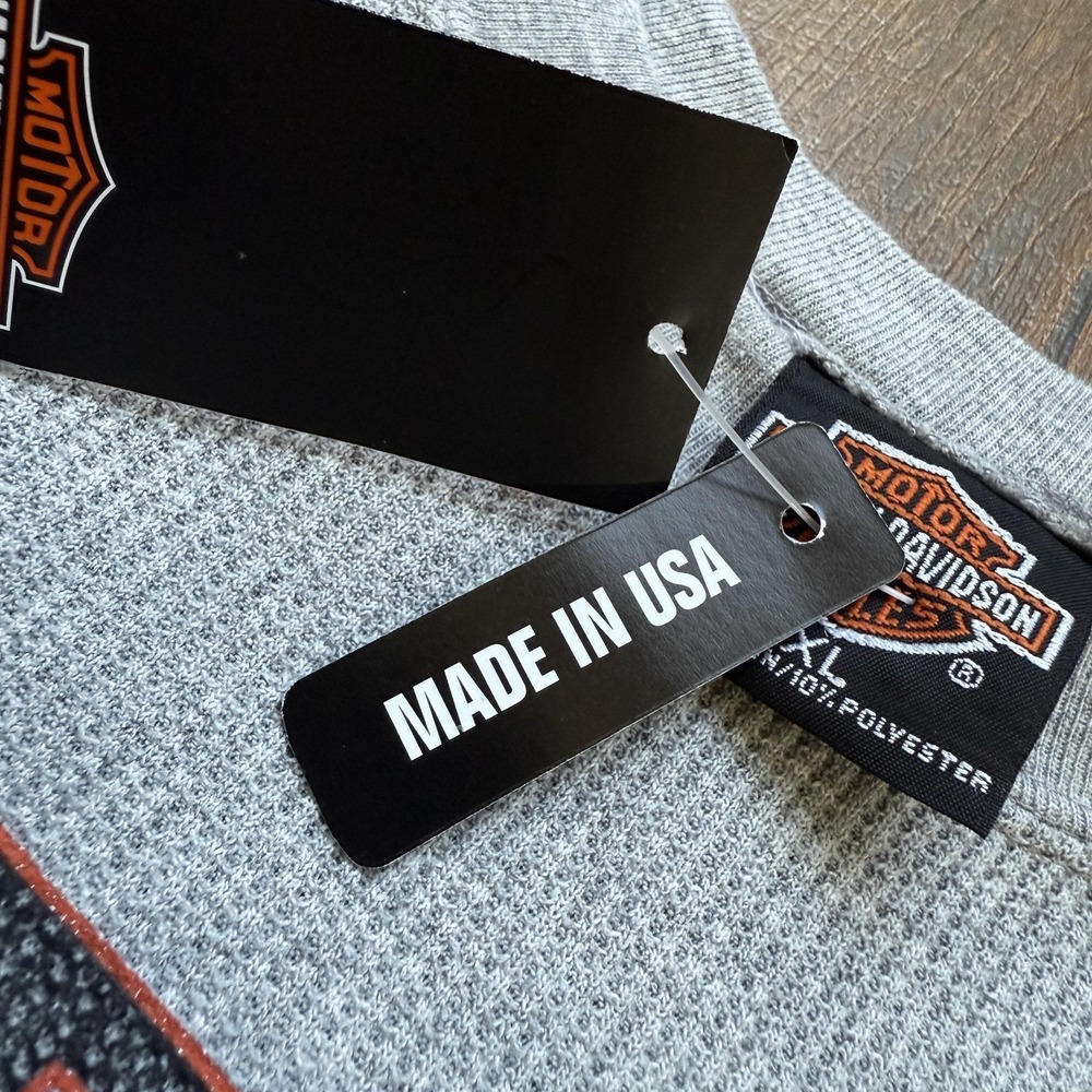 Harley-Davidson Shirt Mens XL NWT Smoky Mtn Thermal Biker USA Made Motorcycle - Picture 5 of 12